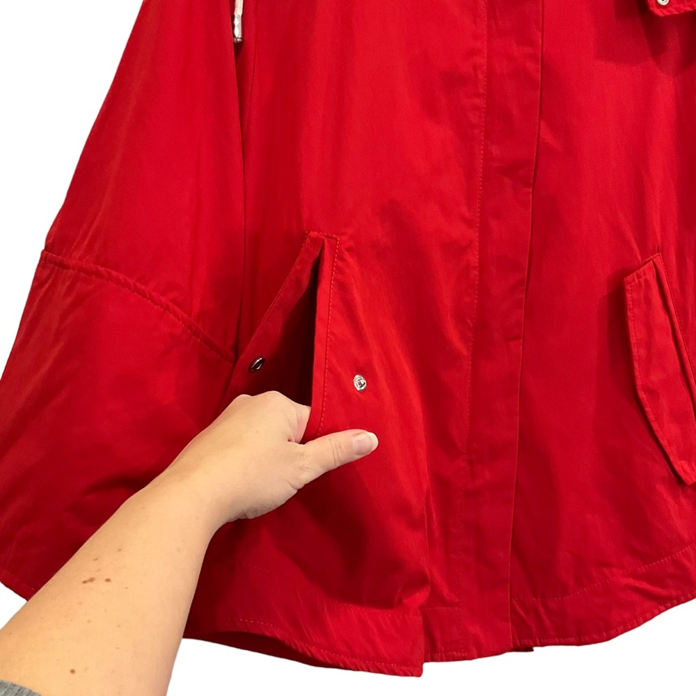 NWT Zara Women’s Red Swing Style Spring Jacket With Removable Hood Size … - Picture 11 of 16